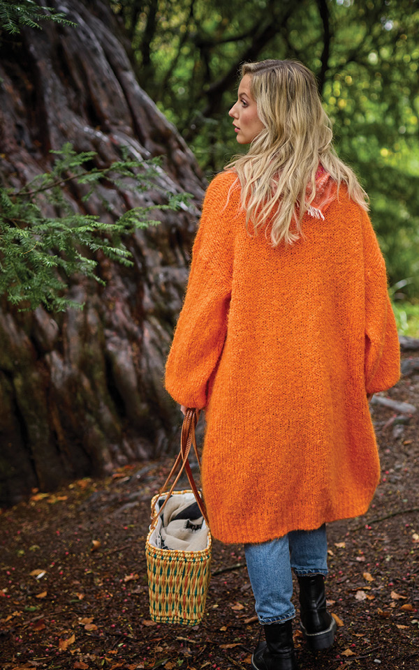 Tangerine Cardigan Amo & Pax