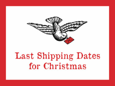 Xmas Shipping dates Amo & Pax