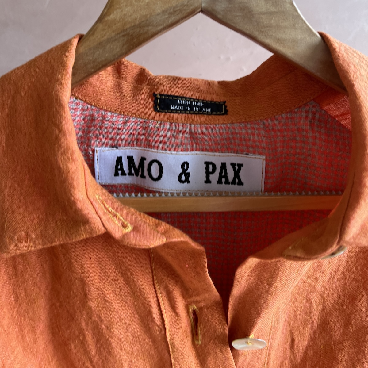 Linen Shacket Orange